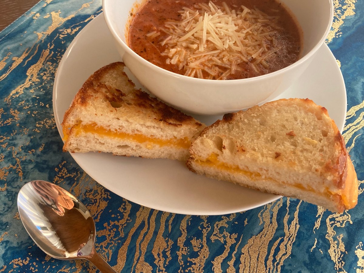 Homemade bread and Tomato&nbsp;Soup